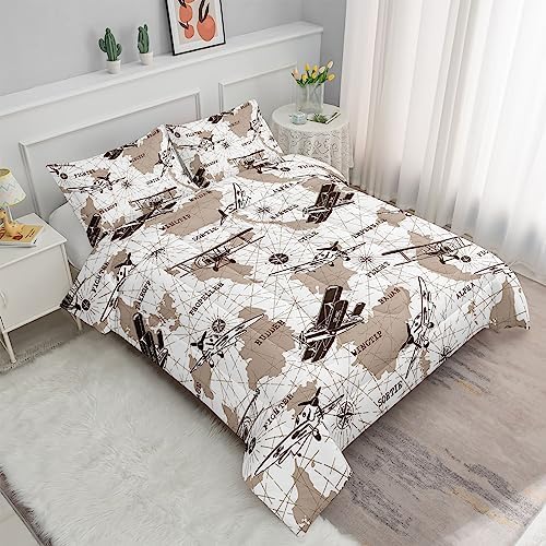 Datura Home Kids Comforter Set 3Pcs Twin Fighter Print