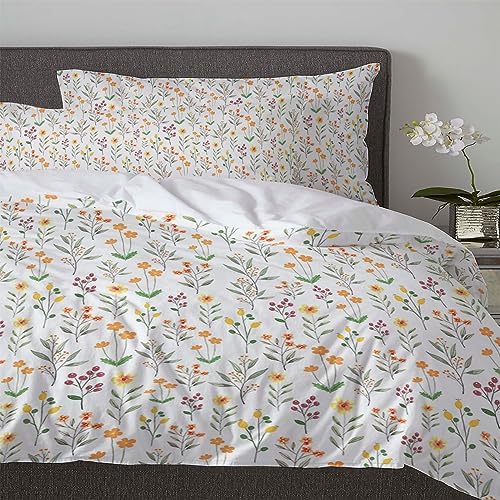3 Piece Bedding Set with Zipper Closure