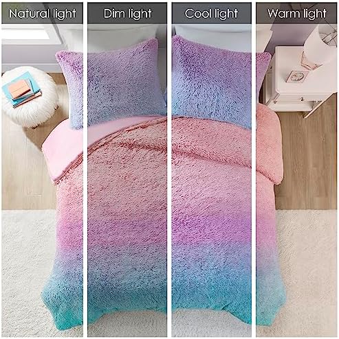 Mi Zone Kids Faux Fur Comforter Set Queen Size