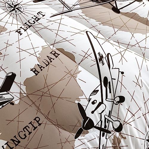 Datura Home Kids Comforter Set 3Pcs Twin Fighter Print