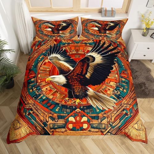 Manfei Watercolor Eagle Kids Duvet Cover Set 1