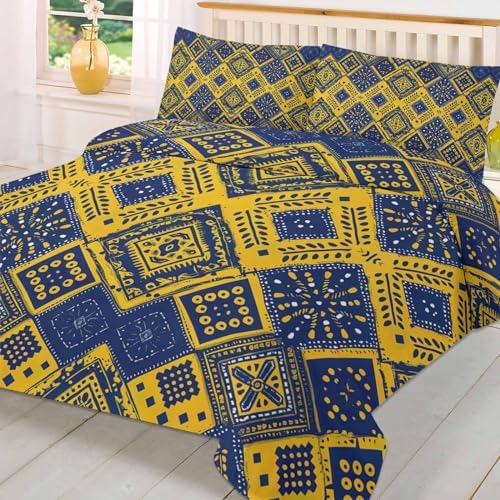 3 Piece Queen Bedding Set with Zipper Corner Ties