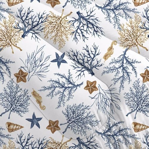FUYEUN Coastal Comforter Set for Kids Adults