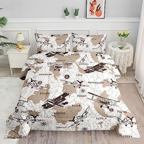 Datura Home Kids Comforter Set 3Pcs Twin Fighter Print